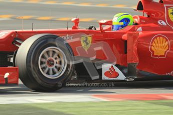 © 2012 Octane Photographic Ltd. Barcelona Winter Test 2 Day 1 - Thursday 1st March 2012. Ferrari F2012 - Felipe Massa. Digital Ref : 0231lw7d0378