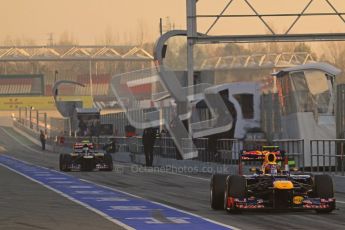 © 2012 Octane Photographic Ltd. Barcelona Winter Test 2 Day 1 - Thursday 1st March 2012. Red Bull RB8 - Mark Webber. Digital Ref : 0231lw7d7435