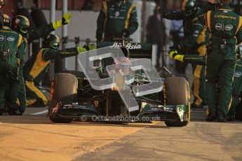 © 2012 Octane Photographic Ltd. Barcelona Winter Test 2 Day 1 - Thursday 1st March 2012. Caterham CT01 - Vitaly Petrov. Digital Ref : 0231lw7d7815