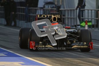 © 2012 Octane Photographic Ltd. Barcelona Winter Test 2 Day 1 - Thursday 1st March 2012. Lotus E20 - Romain Grosjean. Digital Ref : 0231lw7d7851