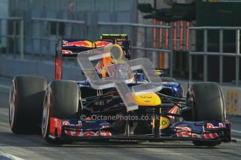 © 2012 Octane Photographic Ltd. Barcelona Winter Test 2 Day 1 - Thursday 1st March 2012. Red Bull RB8 - Mark Webber. Digital Ref : 0231lw7d8203