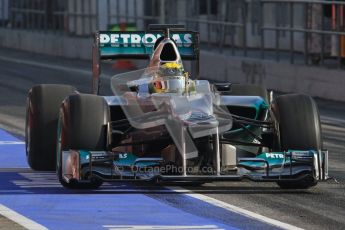 © 2012 Octane Photographic Ltd. Barcelona Winter Test 2 Day 1 - Thursday 1st March 2012. Mercedes W03 - Nico Rosberg. Digital Ref : 0231lw7d8595