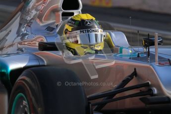 © 2012 Octane Photographic Ltd. Barcelona Winter Test 2 Day 1 - Thursday 1st March 2012. Mercedes W03 - Nico Rosberg. Digital Ref : 0231lw7d8600