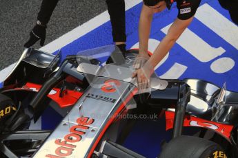 © 2012 Octane Photographic Ltd. Barcelona Winter Test 2 Day 1 - Thursday 1st March 2012. McLaren MP4/27 - Jenson Button. Digital Ref : 0231lw7d8880