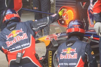 © 2012 Octane Photographic Ltd. Barcelona Winter Test 2 Day 2 - Friday 2nd March 2012. Red Bull practice pit stops. Digital Ref :