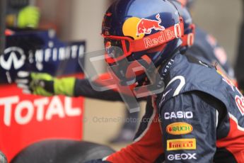 © 2012 Octane Photographic Ltd. Barcelona Winter Test 2 Day 2 - Friday 2nd March 2012. Red Bull practice pit stops. Digital Ref :