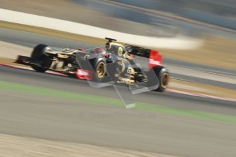 © 2012 Octane Photographic Ltd. Barcelona Winter Test 2 Day 2 - Friday 2nd March 2012. Lotus E20 - Romain Grosjean. Digital Ref :