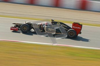 © 2012 Octane Photographic Ltd. Barcelona Winter Test 2 Day 2 - Friday 2nd March 2012. Lotus E20 - Romain Grosjean. Digital Ref :