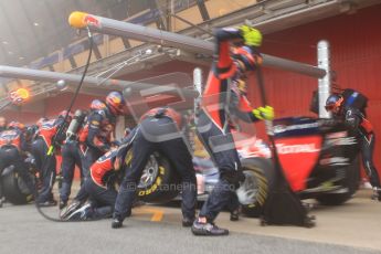 © 2012 Octane Photographic Ltd. Barcelona Winter Test 2 Day 2 - Friday 2nd March 2012. Red Bull practice pit stops. Digital Ref :