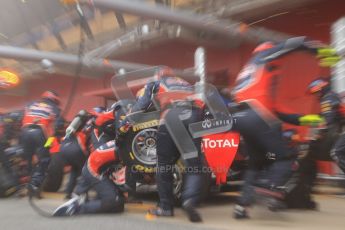 © 2012 Octane Photographic Ltd. Barcelona Winter Test 2 Day 2 - Friday 2nd March 2012. Red Bull practice pit stops. Digital Ref :