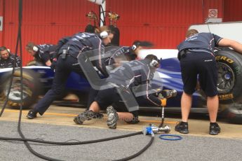 © 2012 Octane Photographic Ltd. Barcelona Winter Test 2 Day 2 - Friday 2nd March 2012. Williams practice pit stops. Digital Ref :