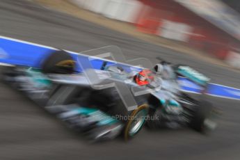 © 2012 Octane Photographic Ltd. Barcelona Winter Test 2 Day 2 - Friday 2nd March 2012. Mercedes W03 - Michael Schumacher. Digital Ref :