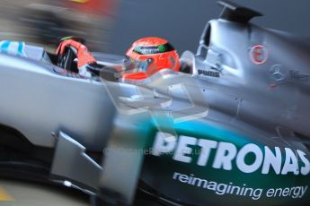 © 2012 Octane Photographic Ltd. Barcelona Winter Test 2 Day 2 - Friday 2nd March 2012. Mercedes W03 - Michael Schumacher. Digital Ref :