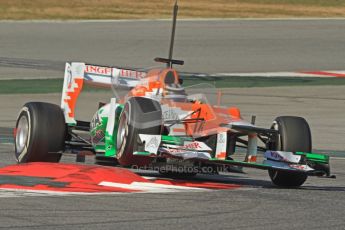 © 2012 Octane Photographic Ltd. Barcelona Winter Test 2 Day 2 - Friday 2nd March 2012. Force India VJM05 - Nico Hulkenberg. Digital Ref :