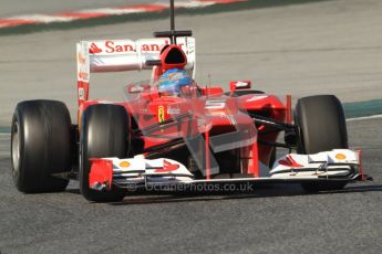 © 2012 Octane Photographic Ltd. Barcelona Winter Test 2 Day 2 - Friday 2nd March 2012. Ferrari F2012 - Fernando Alonso. Digital Ref :