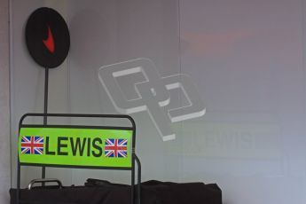 © 2012 Octane Photographic Ltd. Barcelona Winter Test 2 Day 2 - Friday 2nd March 2012. Lewis Hamilton's McLaren pit board. Digital Ref :