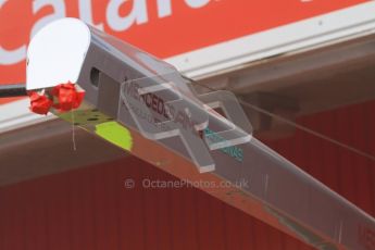 © 2012 Octane Photographic Ltd. Barcelona Winter Test 2 Day 2 - Friday 2nd March 2012. Mercedes' pit gantry. Digital Ref :