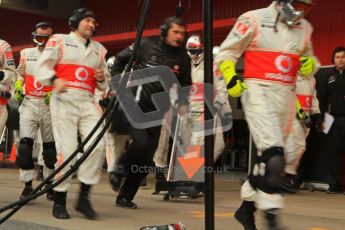 © 2012 Octane Photographic Ltd. Barcelona Winter Test 2 Day 2 - Friday 2nd March 2012. McLaren Practice pit stops. Digital Ref :