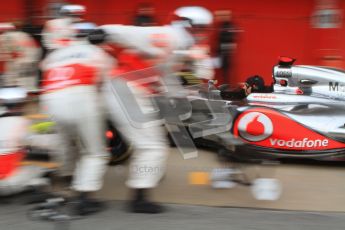 © 2012 Octane Photographic Ltd. Barcelona Winter Test 2 Day 2 - Friday 2nd March 2012. McLaren Practice pit stops. Digital Ref :