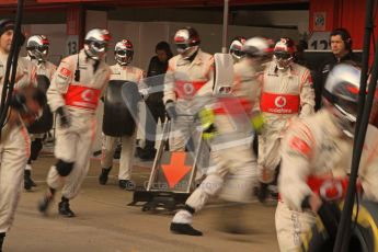 © 2012 Octane Photographic Ltd. Barcelona Winter Test 2 Day 2 - Friday 2nd March 2012. McLaren Practice pit stops. Digital Ref :