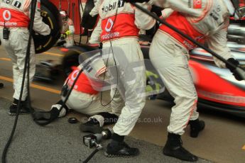 © 2012 Octane Photographic Ltd. Barcelona Winter Test 2 Day 2 - Friday 2nd March 2012. McLaren Practice pit stops. Digital Ref :