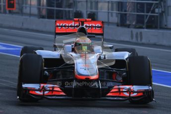 © 2012 Octane Photographic Ltd. Barcelona Winter Test 2 Day 2 - Friday 2nd March 2012. McLaren MP4/27 - Lewis Hamilton. Digital Ref :