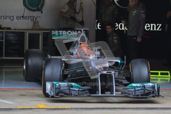 © 2012 Octane Photographic Ltd. Barcelona Winter Test 2 Day 2 - Friday 2nd March 2012. Mercedes W03 - Michael Schumacher. Digital Ref :