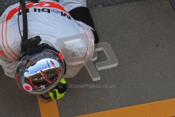 © 2012 Octane Photographic Ltd. Barcelona Winter Test 2 Day 2 - Friday 2nd March 2012. McLaren pitstop practice. Digital Ref :