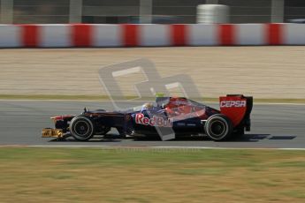 © 2012 Octane Photographic Ltd. Barcelona Winter Test 2 Day 2 - Friday 2nd March 2012. Toro Rosso STR7 - Jean-Eric Vergne. Digital Ref :