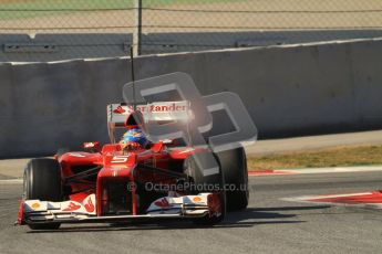 © 2012 Octane Photographic Ltd. Barcelona Winter Test 2 Day 2 - Friday 2nd March 2012. Ferrari F2012 - Fernando Alonso. Digital Ref :