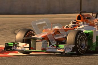 © 2012 Octane Photographic Ltd. Barcelona Winter Test 2 Day 2 - Friday 2nd March 2012. Force India VJM05 - Nico Hulkenberg. Digital Ref :