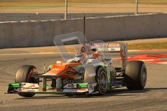 © 2012 Octane Photographic Ltd. Barcelona Winter Test 2 Day 2 - Friday 2nd March 2012. Force India VJM05 - Nico Hulkenberg. Digital Ref :