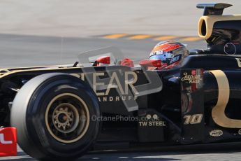 © 2012 Octane Photographic Ltd. Barcelona Winter Test 2 Day 2 - Friday 2nd March 2012. Lotus E20 - Romain Grosjean. Digital Ref :