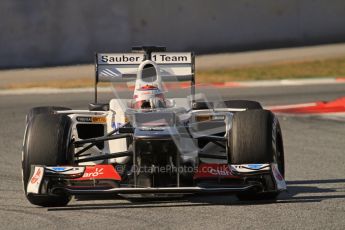 © 2012 Octane Photographic Ltd. Barcelona Winter Test 2 Day 2 - Friday 2nd March 2012. Sauber C31 - Kamui Kobayashi. Digital Ref :