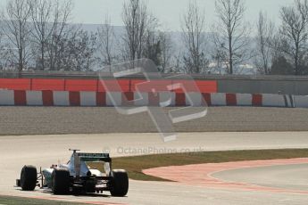 © 2012 Octane Photographic Ltd. Barcelona Winter Test 2 Day 2 - Friday 2nd March 2012. Mercedes W03 - Michael Schumacher. Digital Ref :
