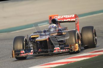 © 2012 Octane Photographic Ltd. Barcelona Winter Test 2 Day 3 - Saturday 3rd March 2012. Toro Rosso STR7 - Daniel Ricciardo. Digital Ref : 0233cb7d9064