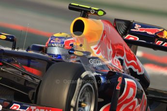 © 2012 Octane Photographic Ltd. Barcelona Winter Test 2 Day 3 - Saturday 3rd March 2012. Red Bull RB8 - Mark Webber. Digital Ref : 0233cb7d9261