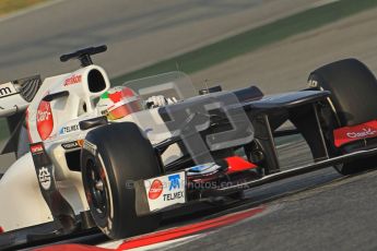 © 2012 Octane Photographic Ltd. Barcelona Winter Test 2 Day 3 - Saturday 3rd March 2012. Sauber C31 - Sergio Perez. Digital Ref : 0233cb7d9286