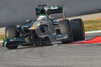 © 2012 Octane Photographic Ltd. Barcelona Winter Test 2 Day 3 - Saturday 3rd March 2012. Caterham CT01 - Heikki Kovalainen. Digital Ref : 0233cb7d9375