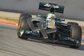 © 2012 Octane Photographic Ltd. Barcelona Winter Test 2 Day 3 - Saturday 3rd March 2012. Caterham CT01 - Heikki Kovalainen. Digital Ref : 0233cb7d9377