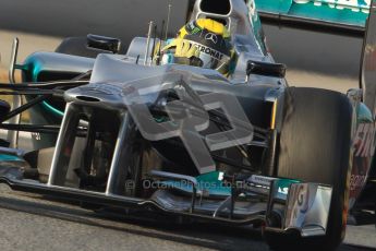 © 2012 Octane Photographic Ltd. Barcelona Winter Test Day 3 - Saturday 3rd March 2012. Mercedes W03 - Nico Rosberg. Digital Ref : 0233cb7d9387