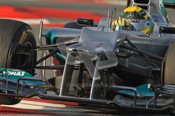 © 2012 Octane Photographic Ltd. Barcelona Winter Test Day 3 - Saturday 3rd March 2012. Mercedes W03 - Nico Rosberg. Digital Ref : 0233cb7d9413