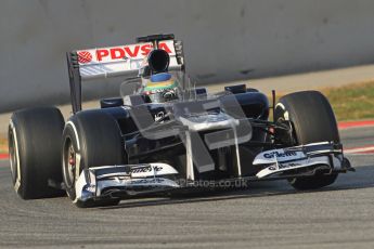 © 2012 Octane Photographic Ltd. Barcelona Winter Test 2 Day 3 - Saturday 3rd March 2012. Williams FW34 - Bruno Senna. Digital Ref : 0233cb7d9473