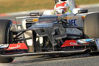© 2012 Octane Photographic Ltd. Barcelona Winter Test 2 Day 3 - Saturday 3rd March 2012. Sauber C31 - Sergio Perez. Digital Ref : 0233cb7d9489