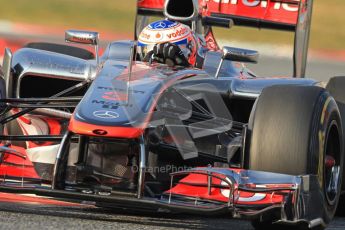 © 2012 Octane Photographic Ltd. Barcelona Winter Test 2 Day 3 - Saturday 3rd March 2012. McLaren MP4/27 - Jenson Button. Digital Ref : 0233cb7d9499