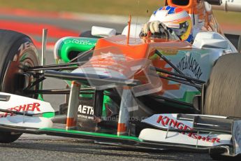 © 2012 Octane Photographic Ltd. Barcelona Winter Test 2 Day 3 - Saturday 3rd March 2012. Force India VJM05 - Paul di Resta. Digital Ref : 0233cb7d9509