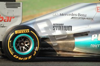 © 2012 Octane Photographic Ltd. Barcelona Winter Test Day 3 - Saturday 3rd March 2012. Mercedes W03 - Nico Rosberg. Digital Ref : 0233cb7d9611