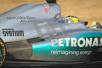 © 2012 Octane Photographic Ltd. Barcelona Winter Test Day 3 - Saturday 3rd March 2012. Mercedes W03 - Nico Rosberg. Digital Ref : 0233cb7d9613