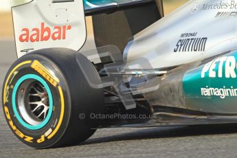© 2012 Octane Photographic Ltd. Barcelona Winter Test Day 3 - Saturday 3rd March 2012. Mercedes W03 - Nico Rosberg. Digital Ref : 0233cb7d9677