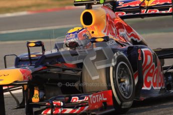 © 2012 Octane Photographic Ltd. Barcelona Winter Test 2 Day 3 - Saturday 3rd March 2012. Red Bull RB8 - Mark Webber. Digital Ref : 0233lw7d2526